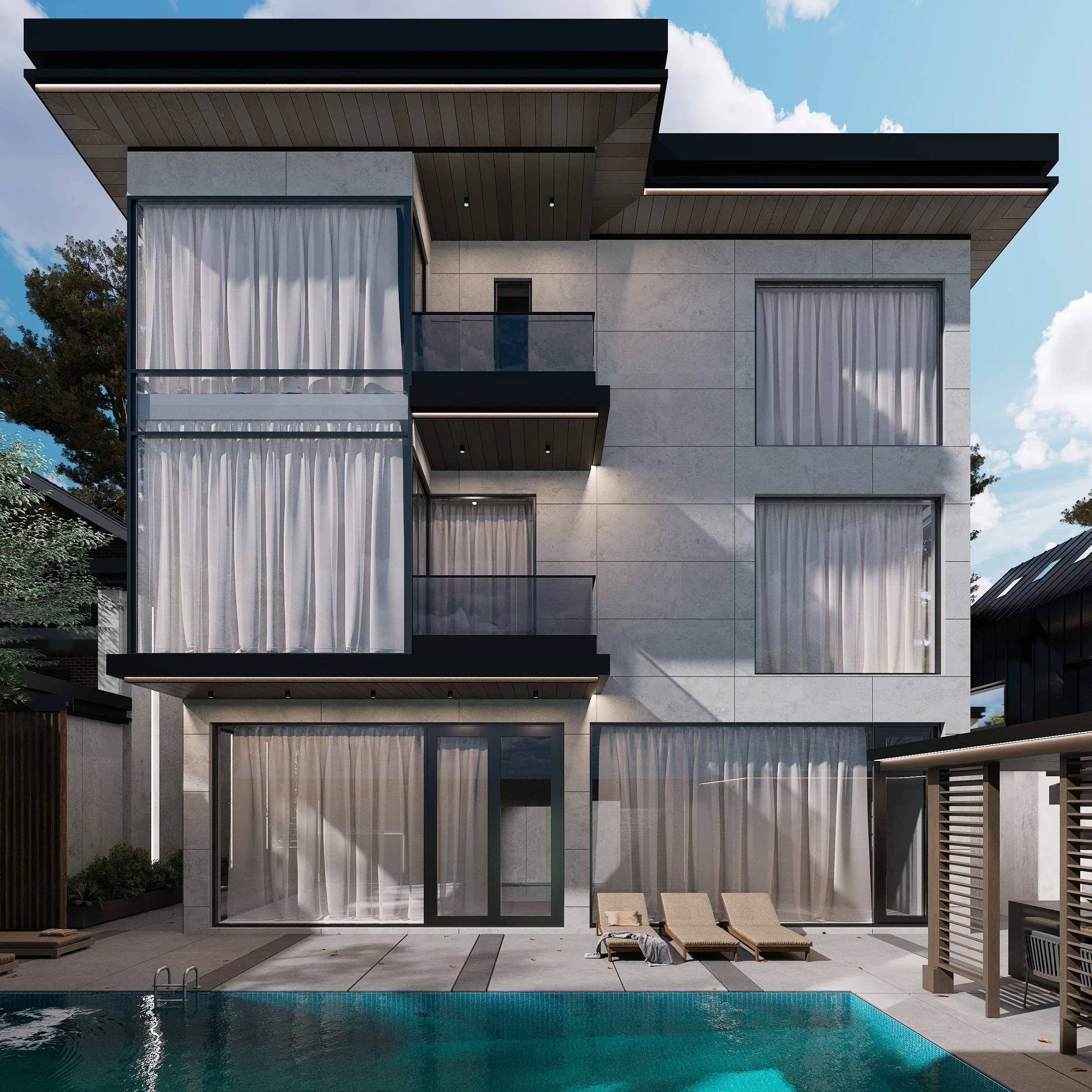 Дом на Белой речке - хай-тек