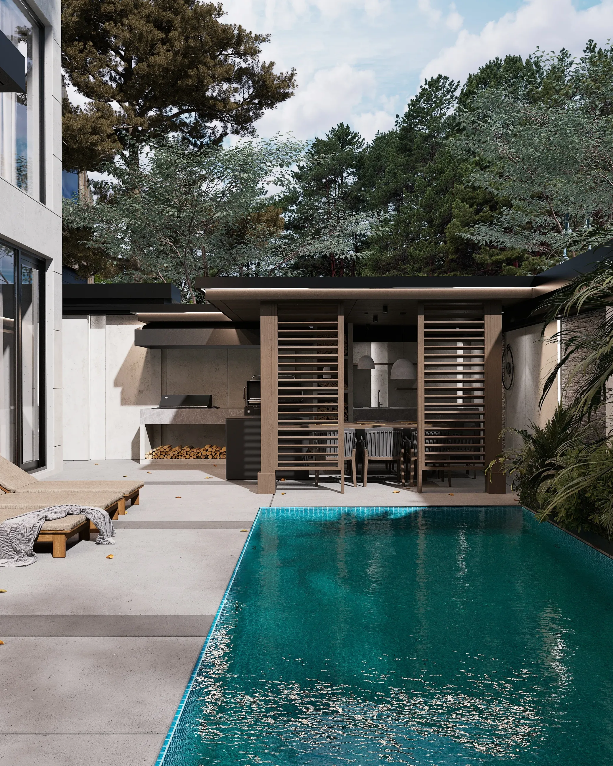 Дом на Белой речке - хай-тек - Все фото 4