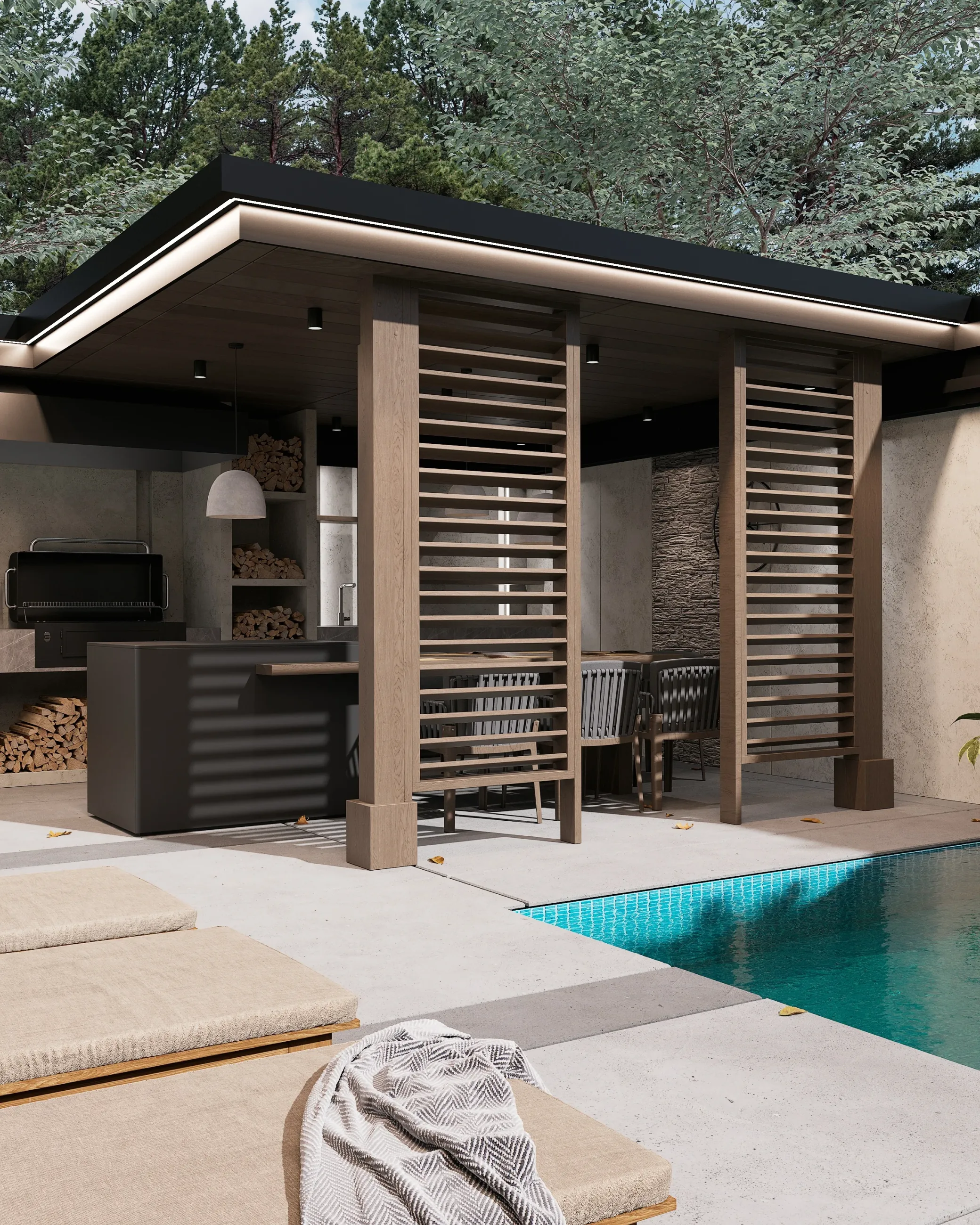 Дом на Белой речке - хай-тек - Все фото 7