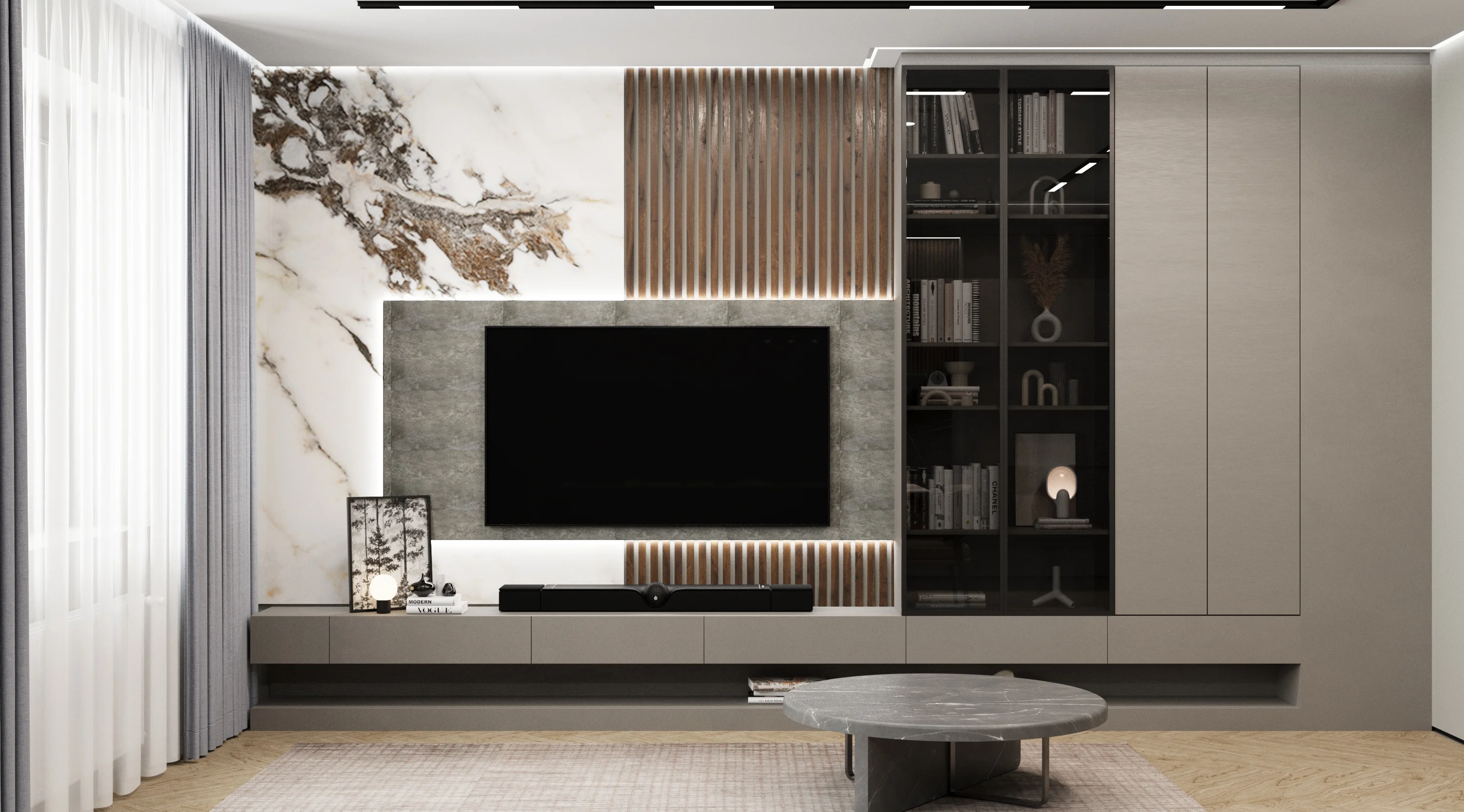 Квартира-студия на Ленина 17 - кухня-гостиная 3