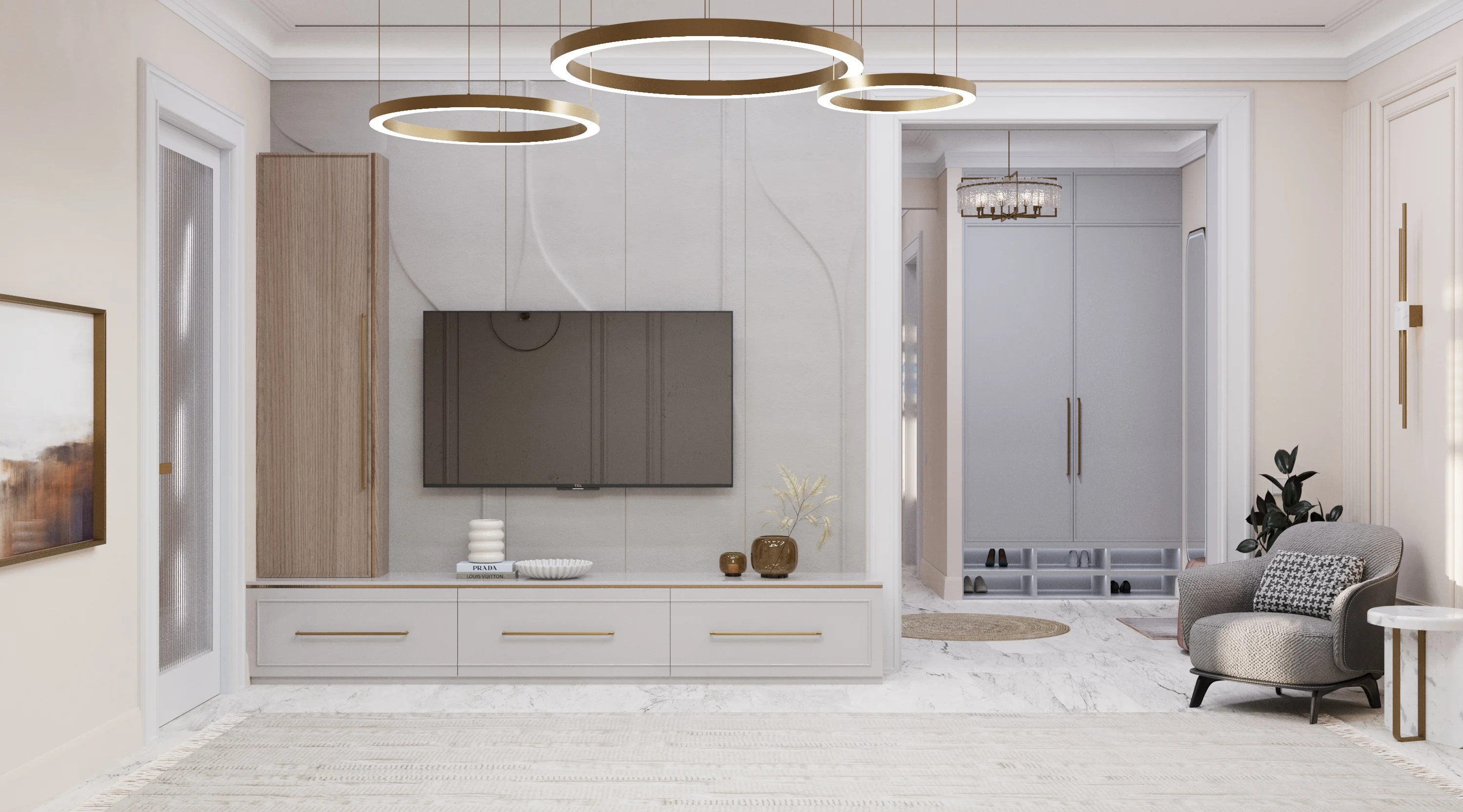 Квартира на Театральной 103 - гостиная 1