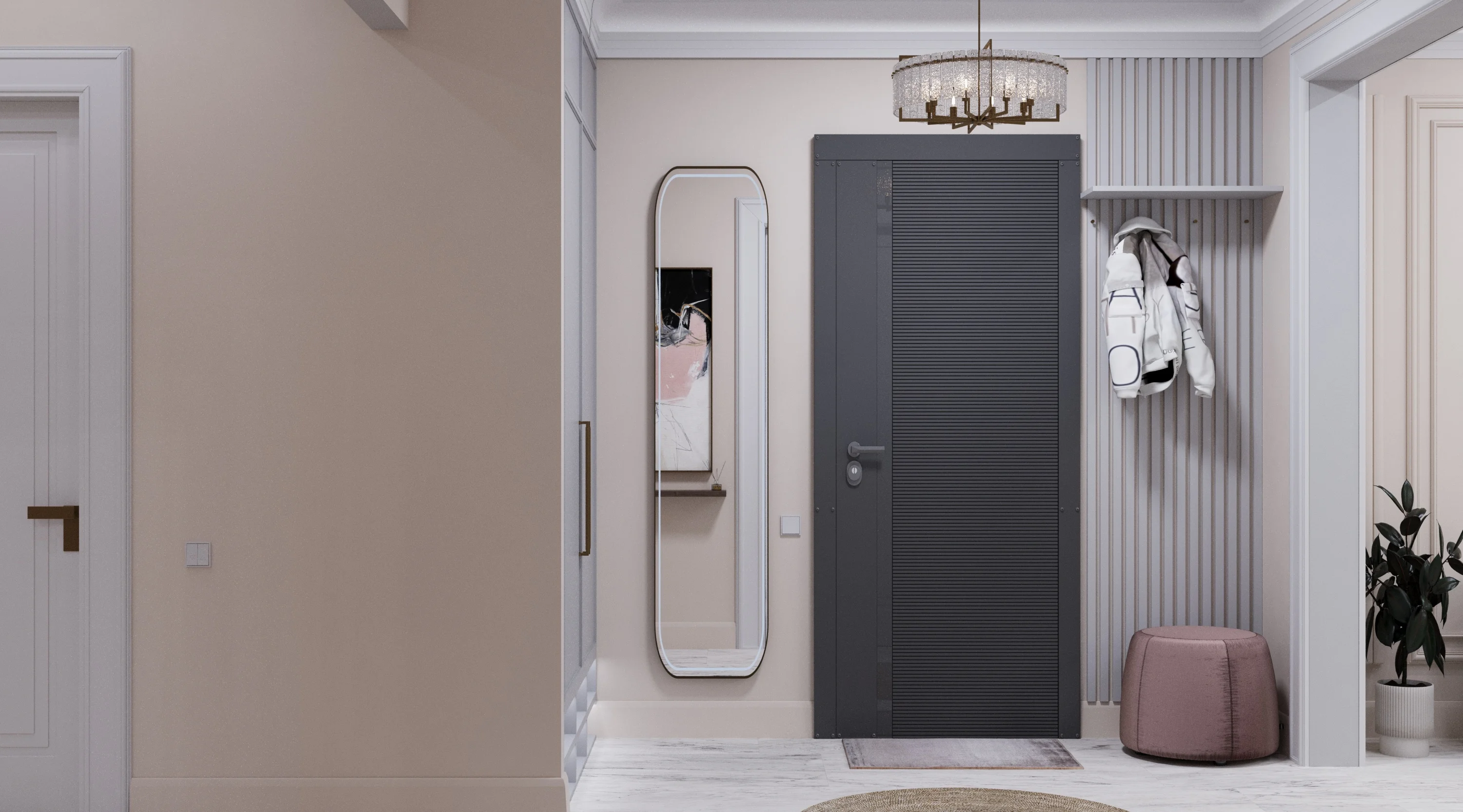 Квартира на Театральной 103 - прихожая 4