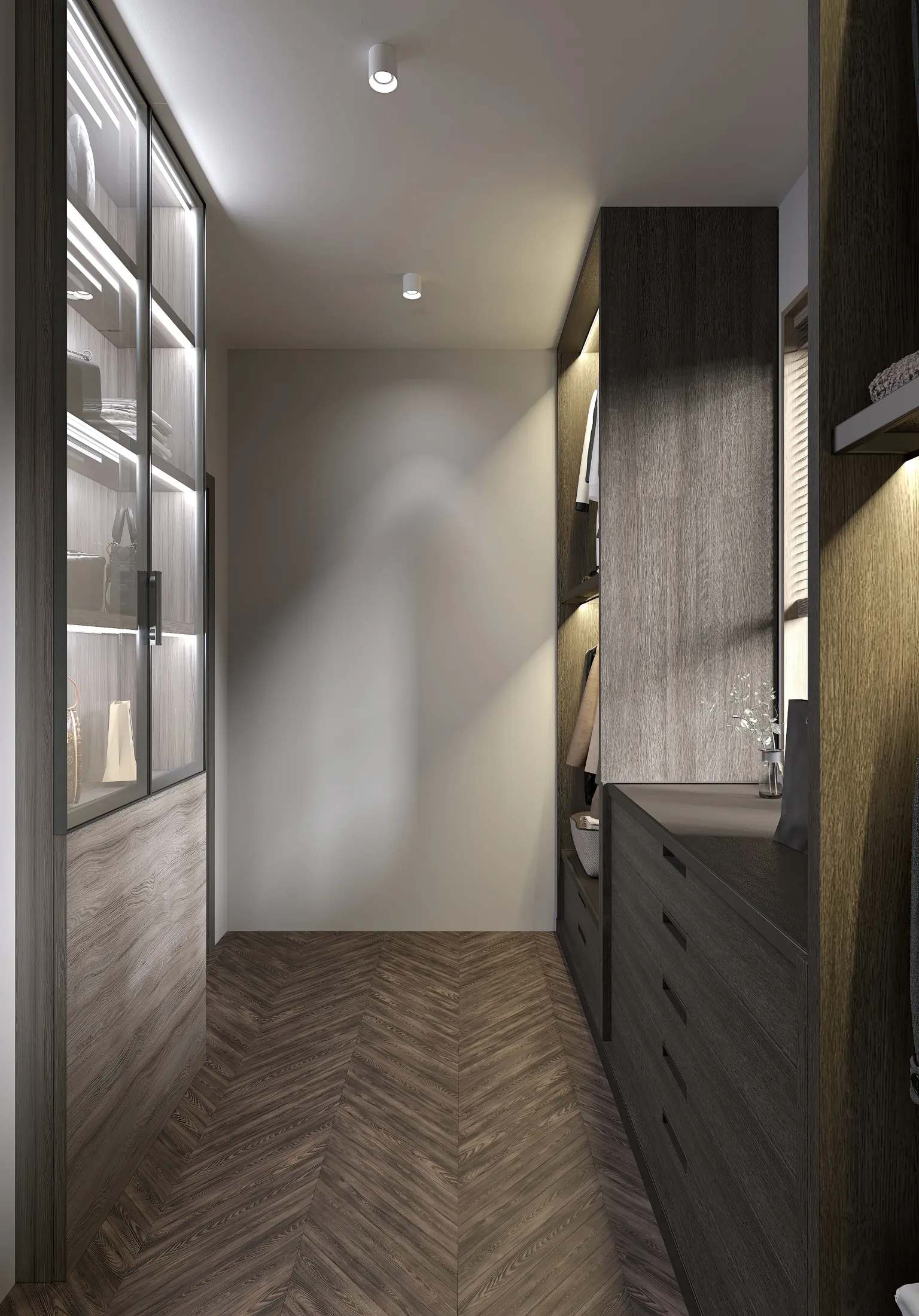 Дом в Тереке - неоклассика - 2 этаж / гардероб 2