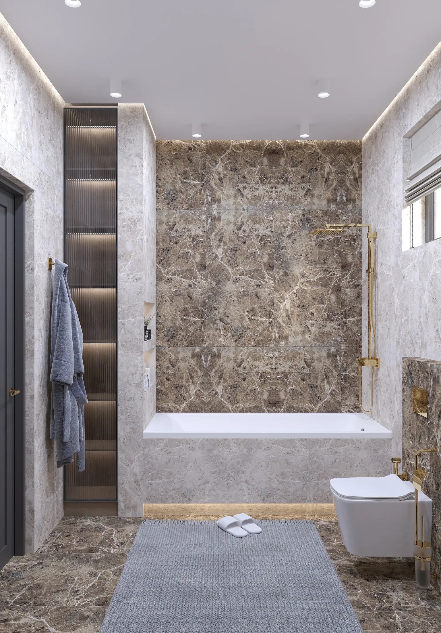 Дом в Тереке - неоклассика - 2 этаж / ванна 1