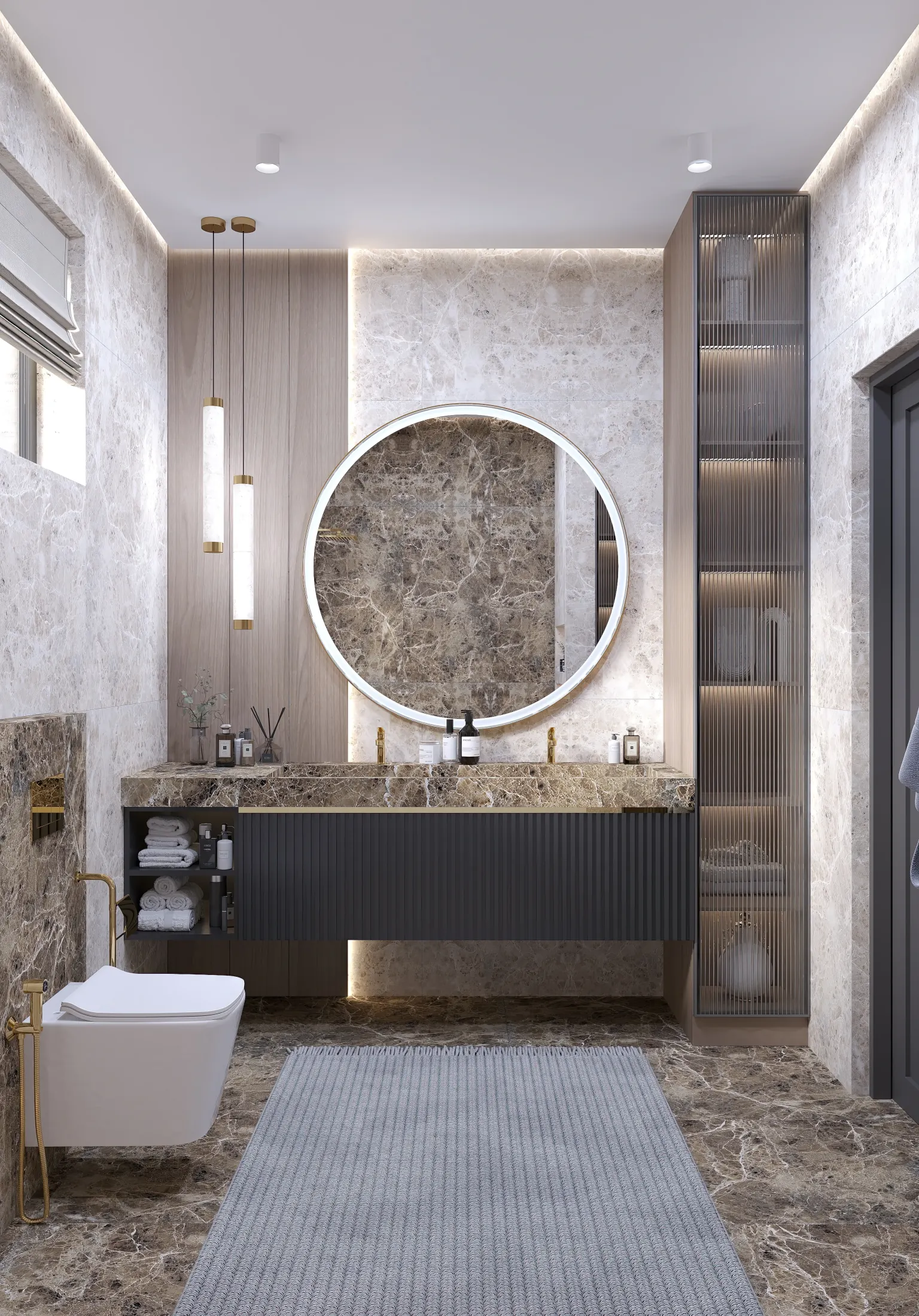 Дом в Тереке - неоклассика - 2 этаж / ванна 2